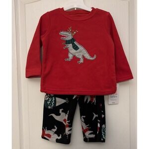 New Just One You Carter's Boys Christmas Lounge Set. Dino,‎ Walrus, Shark - 12M